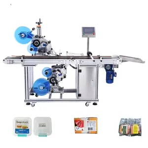 Automatic Small Box Disc Carton Plastic Paper Bag Pouch Sachet Label Applicator Flat Top & Surface Labeling Machines