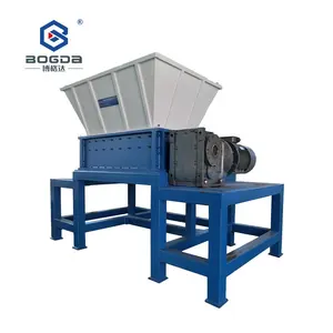 BOGDA 1500kg Per Hour High Capacity Low Noise Multifunctional Twin-shaft Plastic Shredders