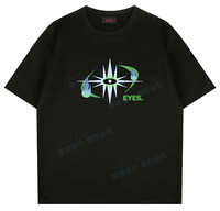 T-shirt pour homme 100% coton imprimé araignée 250 g/m² avec logo personnalisé, coupe ample, jersey décontracté avec motif