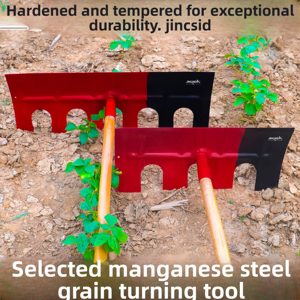 <span class=keywords><strong>Râteau</strong></span> agricole pour <span class=keywords><strong>foin</strong></span> et fumier, maniement efficace des matériaux, tête métallique durable, poignée <span class=keywords><strong>en</strong></span> <span class=keywords><strong>bois</strong></span> pour le retournement du compost et le nivellement des grains - Product Image 1