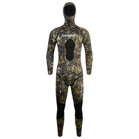 DIVESTAR OEM&ODM Setelan Spearfishing Bawah Air Berbahan Neoprena 1.5mm Tahan Air dengan Jahitan Flatlock, Lapisan Nilon, dan Logo Kamuflase di Bagian Depan