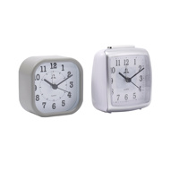 Decoración creativa cuadrada Reloj de escritorio para el hogar Decoración clásica Reloj despertador para estudiantes