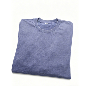 T-shirt personnalisé avec logo pour homme, 100% coton, t-shirt de haute qualité, vintage, délavé, épaules tombantes, streetwear, t-shirt ample pour homme - Product Image 3