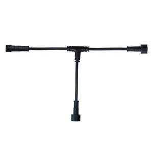 Conector en t para iluminación Led al aire libre IP65, conector macho y hembra, Cable de alimentación, 2 pines, para luces de cadena - Product Image 1