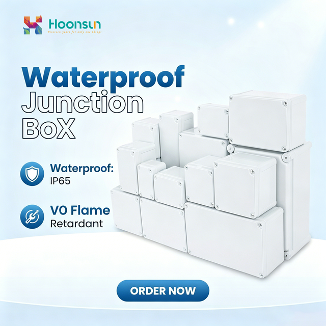 IP65 Waterproof Dustproof Outdoor/Industrial Junction Box Cable Gland ABS Plastic Enclosure CE ROHS Electronics Instrumentation