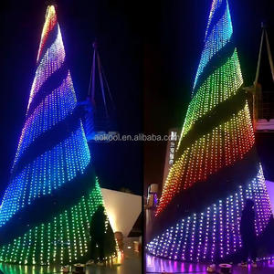 Ngoài trời lập trình RGB LED <span class=keywords><strong>Pixel</strong></span> chuỗi đèn DMX điều khiển kỳ nghỉ Cây giáng sinh Motif ánh sáng - Product Image 5