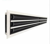 Diffuseur linéaire de grille d'aération en plastique réglable pour plafond, style artisanat victorien, pour climatisation CVC, salon et entrepôt