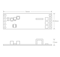 LTECH Décodeur DMX/RDM à tension constante à 5 canaux intégré, carte nue, contrôleur de luminaire LED RGBCW