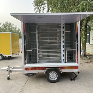 आधुनिक डिजाइन मोबाइल फूड ट्रक ट्रेलर चिकन रोटिसेरी ग्रिल स्ट्रीट फूड हॉटडॉग के लिए चिप्स 220 वी नई - Product Image 6