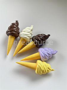 1 Piece 9Inch Realistic Model Hanging Ice Cream Model Ice Cream Parlor Prop Display Toy Game Dessert Cover <b>Chocolate</b> <b>Shell</b> Cover - Product Image 3
