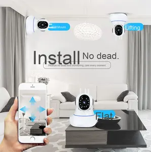 كاميرا مراقبة لاسلكية صغيرة مثبتة على الحائط V360pro HD 2MP للكشف عن الحركة في الأماكن المغلقة معدات الأمن سهلة التركيب CMOS - Product Image 3