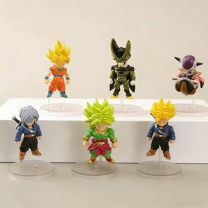6 pièces/ensemble Nouveaux modèles de figurines d'action <span class=keywords><strong>Dragon</strong></span> Ball Anime en PVC Vegeta Majin Goku Figurines d'action Anime - Product Image 2