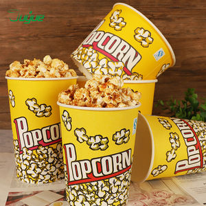 Cubetas y Vasos Desechables de Papel de Una Sola Pared para Palomitas, Grado Alimenticio, Antigrasa, Contenedores para Cine, Noche de Cine, Fiestas, Pollo Frito - Product Image 2