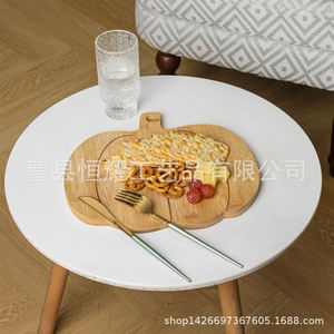 Planche à découper en bambou Hengyao Crafts en forme de citrouille 22x19x1.2cm, plateau créatif pour servir le fromage et les steaks, utilisation domestique portable - Product Image 2