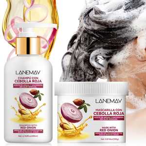 OEM ODM Productos Coreanos para el cuidado del cabello Champú y acondicionador de biotina de cebolla roja nutritiva e hidratante profunda para cabello de belleza - Product Image 1
