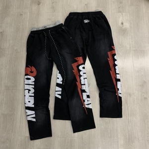 <span class=keywords><strong>Pantaloni</strong></span> da <span class=keywords><strong>Uomo</strong></span> American High Street Brand RoughPlay, Lavaggio Acido, Vestibilità Larga, Doppio Strato, Stampa DTG, <span class=keywords><strong>Pantaloni</strong></span> Lunghi - Product Image 6