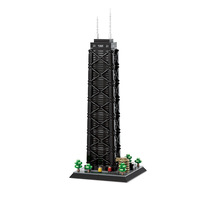 Ensembles de blocs de construction miniatures professionnels, jouets éducatifs, modèle d'architecture emblématique pour cadeau souvenir promotionnel