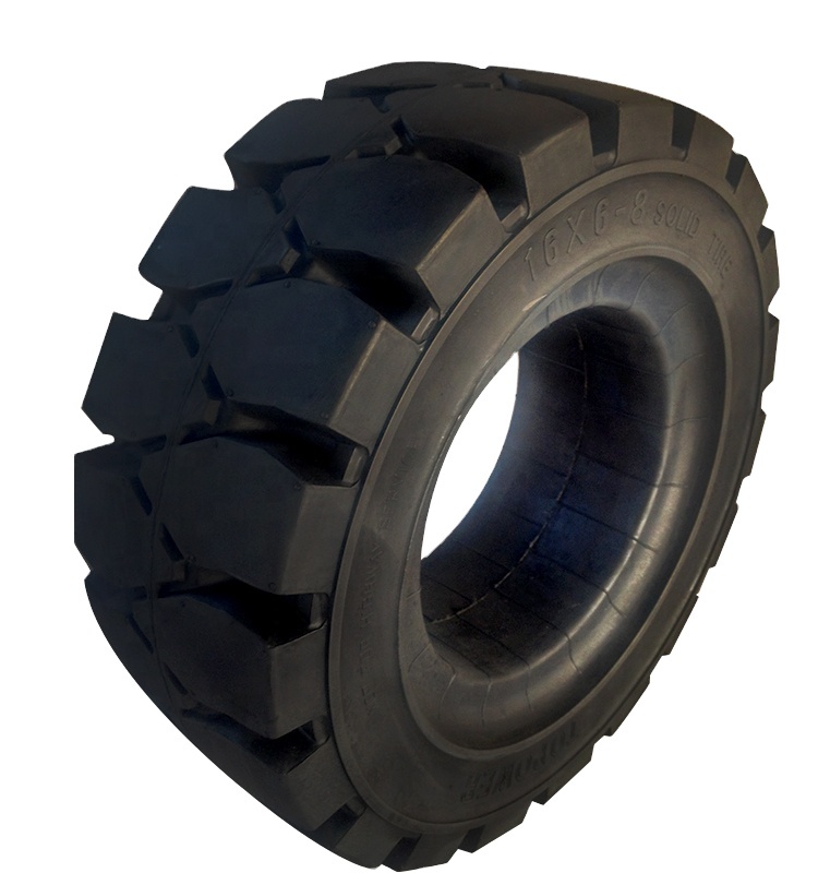 China Manufacturer Forklift Spare Part 16x6-8 Solid Forklift Tire 16-6-8  16x6x8