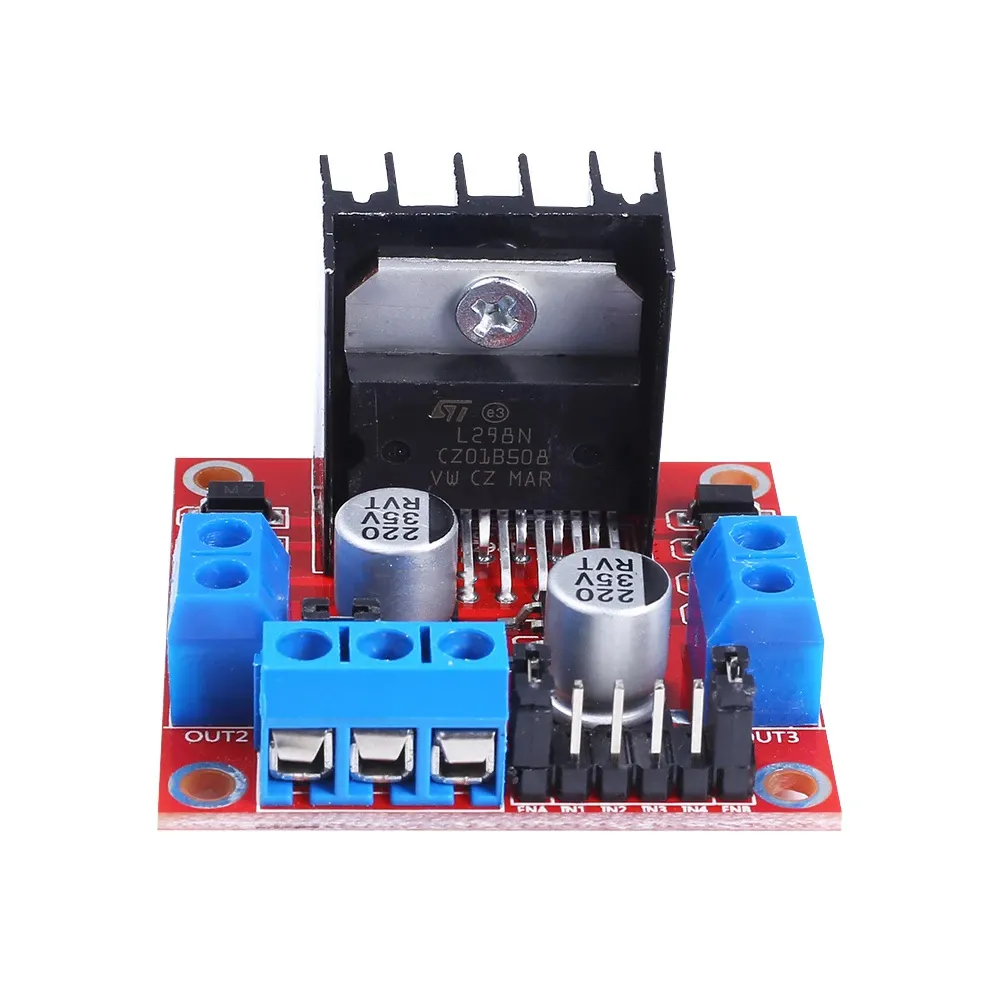 L298 modul papan driver L298 motor stepper mobil pintar robot breadboard peltier daya tinggi