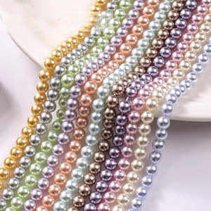 Cuentas de vidrio de 4-10mm, cuentas de vidrio de perlas de imitación, pulsera DIY, abalorios, collar, cuentas para la fabricación de joyas - Product Image 1