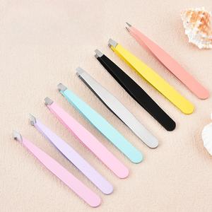 คลิปหนีบผมปลายแบนทำจากสเตนเลสสตีลใช้สำหรับซ่อมแซมคิ้วเครื่องมือความงาม - Product Image 2