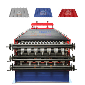 ماكينة تشكيل لفائف الأسقف من الفولاذ الملون ثلاثة طبقات من Liming، ماكينة تشكيل لفائف وصنع الألواح المعدنية الحديدية - Product Image 4
