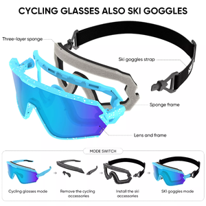 Lunettes de soleil de Sport personnalisées, protection uv <span class=keywords><strong>photochromique</strong></span>, <span class=keywords><strong>verre</strong></span> de cyclisme polarisé - Product Image 6