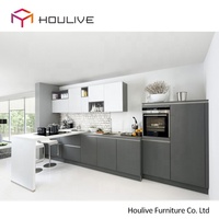 Meuble sous-évier en MDF laqué |   Conception RTA |   Couleurs peintes |   OEM personnalisable