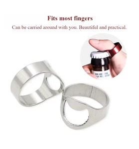 Abridor de Botellas de Cerveza de Acero Inoxidable, Abridor de Botellas con Anillo, Abridor de Cerveza para Bar, Abridor de Vino - Product Image 4