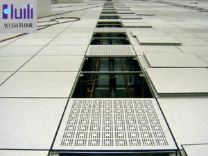 현대식 데이터 센터, 병원, 사무용 빌딩을 위한 고품질 정전기 방지 알루미늄 천공형 이중마루 - Product Image 5