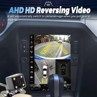 Head Unit Layar Sentuh Vertikal 12,1 inci untuk Ford Mustang 2008-2014 Android 14 2Din Wireless CarPlay Android Auto GPS Video Player