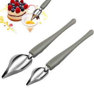Cucchiai Decorativi in Acciaio Inox per Dessert/Caffè, per Ristoranti Occidentali, per Decorazione di Salse, Pennello da Chef per Campeggio - Product Image 2