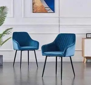 High Quality Modern <b>Cheap</b> Restaurant Colorful <b>Chairs</b> Sillas Velvet Fabric Kitchen <b>Dining</b> <b>Chair</b> - Product Image 5