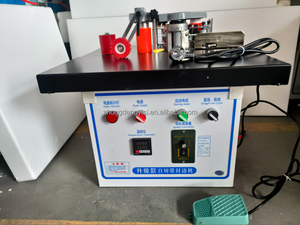 Portable <b>PVC</b> Curved Automatic Edge Banding Machine Mini Wood Motor 220V Manual <b>Trimming</b> Gluing for Plywood Production - Product Image 2