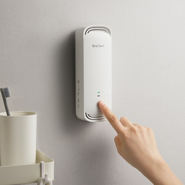 USB Charged Wall-Mounted Household Air Purifier Multi-Scene Application Negative Ion Plastic Toilet Air Filter Purifier