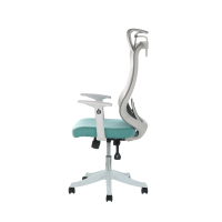 Chaise de bureau ergonomique moderne à hauteur réglable en maille avec fonction de rotation, idéale pour les bureaux à domicile