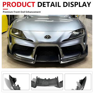 Divisor Delantero de Fibra de Carbono Estilo AD para <span class=keywords><strong>Toyota</strong></span> GR <span class=keywords><strong>Supra</strong></span> A90 A91 MK5 2.0T 3.0T, Alerón Inferior para Parachoques, 2019+ - Product Image 3