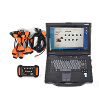 Laptop CF53 con kit de diagnóstico de reparación automática de disco duro Xtruck Y009, herramienta de búsqueda de sensor CAN-BUS para camiones pesados y excavadoras Renault