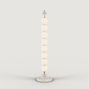 Lámpara de pie con forma de calabaza, fuente de luz LED, control por interruptor, 25000 horas de duración, para sala de estar, dormitorio, iluminación ambiental - Product Image 1