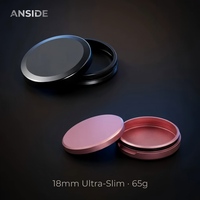 Boîte à snus personnalisée mince en aluminium 18 mm, usinée avec précision par CNC, hermétique, résistante à l'humidité, logo personnalisé, plus de 30 couleurs, boîte à snus OEM