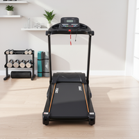 Nouveau design, tapis roulant électrique pliable intelligent, écran LED, moteur 1,5/3,0 CV, vitesse 1-16 km/h, inclinaison à 3 niveaux, surveillance de la fréquence cardiaque, 12
