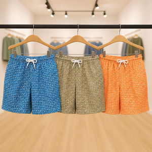 Fabricación de Marca Privada Personalizada, Tela Reciclada, Elástica en 4 Direcciones, Impresión, Secado Rápido, Shorts de Baño para Hombre, Trajes de Baño - Product Image 1