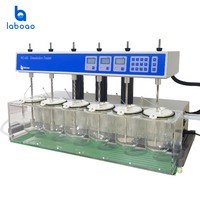 Testeur de dissolution RC-6D à levage automatique de la tête, 6 récipients, 6 pales, affichage numérique LED, 20-200 tr/min, 1 an de garantie, en acier inoxydable
