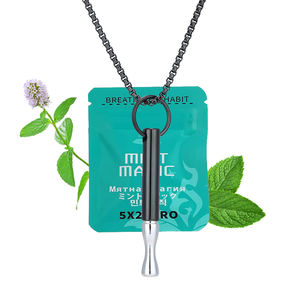 قلادة مبخرة للزيوت العطرية لتخفيف التوتر والقلق، بديل آمن للإقلاع عن التدخين، مبخرة سجائر بدون دخان - Product Image 2