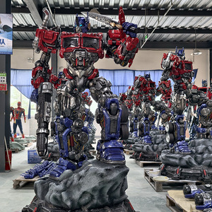 Grande Statue de Personnage de Film Géant en Résine Optimus Prime Transformer pour Décoration Extérieure, Style <span class=keywords><strong>Pop</strong></span> Art Fait Main - Product Image 1