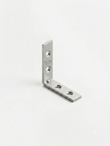 Équerre d'angle en fer 40x40x10mm, galvanisée et thermolaquée, pour armoire, penderie, table, étagère, chaise - Product Image 4