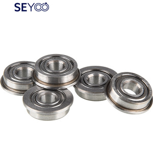 Seyoo F695zz ตลับลูกปืนเม็ดกลมร่องลึกแบบมีหน้าแปลน 5x10x4 มม. เหล็กโครเมียม P0 เมตริกแถวเดียวสำหรับฮาร์ดแวร์ระบบเครื่องกลไฟฟ้า - Product Image 2