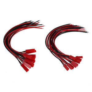 Konektor baterai JST 2p merah dengan isolasi PVC kabel LIPO pria dan wanita untuk aplikasi elektronik - Product Image 6