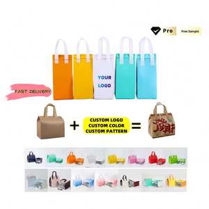 Sac isotherme personnalisé en non-tissé L12*W10*H28 pour une tasse, idéal pour le thé au lait, le café, les boissons – Sac d'emballage isolant pour les commerces - Product Image 3