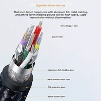 Cable de Extensión USB 3.0 con Trenzado de Nailon, Macho a Macho, 5Gbps, Cable de Transferencia de Datos de Alta Velocidad para Disco Duro de Portátil, Impresora, Teclado